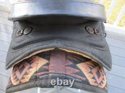 16'' Black Big Horn Roper #109 Western saddle QH BAR LEATHER /CORDURA USA