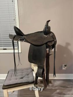 16 Black Western Saddle