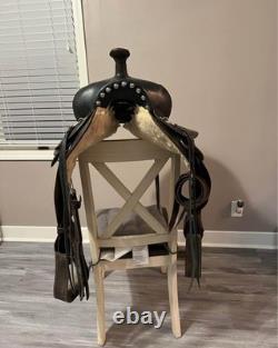 16 Black Western Saddle