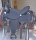 16'' Black Abetta Pathfinder Western Trail Saddle Full Qh Bars