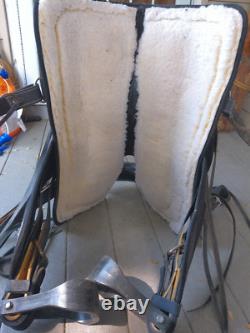 16'' Black abetta PATHFINDER Western Trail saddle FULL QH BARS