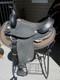 16'' Black Abetta Western Trail Saddle Regular Qh Bars High Cantle