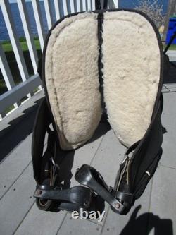 16'' Black abetta Western Trail saddle Regular QH BARS HIGH CANTLE