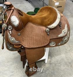 16 Broken Horn Western Pleasure Show Saddle with Matching Headstall (Used 2x)