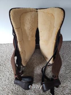 16'' Brown Big Horn #210 Western Roping saddle FQH