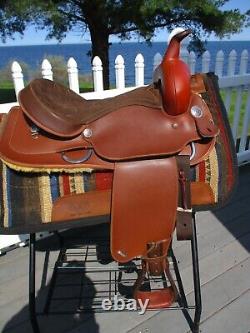 16'' Brown Wintec Western trail saddle QH BARS