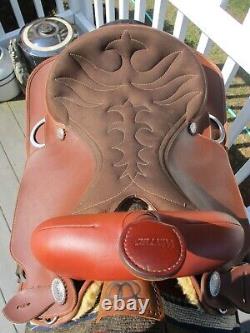 16'' Brown Wintec Western trail saddle QH BARS