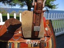 16'' Brown Wintec Western trail saddle QH BARS