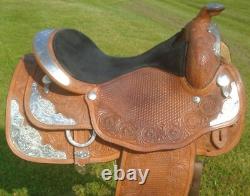 16 CIRCLE Y Beautiful LOADED Silver Equitation Show SaddleGREAT CONDSQH Bars