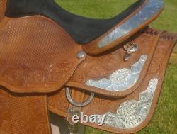 16 CIRCLE Y Beautiful LOADED Silver Equitation Show SaddleGREAT CONDSQH Bars
