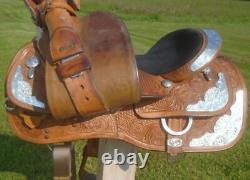 16 CIRCLE Y Beautiful LOADED Silver Equitation Show SaddleGREAT CONDSQH Bars