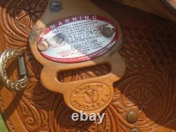 16 CIRCLE Y Beautiful LOADED Silver Equitation Show SaddleGREAT CONDSQH Bars