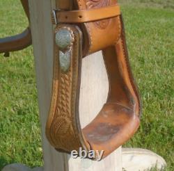 16 CIRCLE Y Beautiful LOADED Silver Equitation Show SaddleGREAT CONDSQH Bars