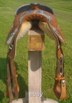 16 CIRCLE Y Beautiful LOADED Silver Equitation Show SaddleGREAT CONDSQH Bars
