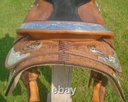 16 CIRCLE Y Beautiful LOADED Silver Equitation Show SaddleGREAT CONDSQH Bars