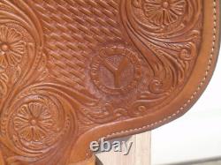 16 CIRCLE Y Beautiful LOADED Silver Equitation Show SaddleGREAT CONDSQH Bars