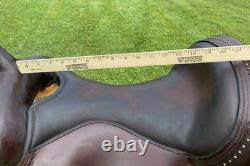 16 CIRCLE Y Flex2 Shawnee 1653 Trail Ranch Show SaddleWide BarsBRASS Beading