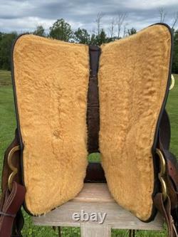 16 CIRCLE Y Flex2 Shawnee 1653 Trail Ranch Show SaddleWide BarsBRASS Beading