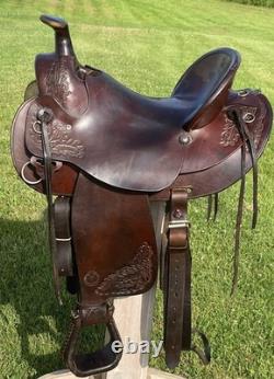 16 CIRCLE Y High QUALITY Working Ranch Trail SaddleHEAVYDUTYHigh Back A Fork