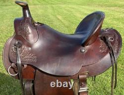 16 CIRCLE Y High QUALITY Working Ranch Trail SaddleHEAVYDUTYHigh Back A Fork
