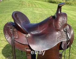 16 CIRCLE Y High QUALITY Working Ranch Trail SaddleHEAVYDUTYHigh Back A Fork