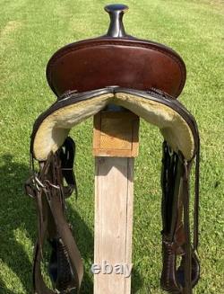 16 CIRCLE Y High QUALITY Working Ranch Trail SaddleHEAVYDUTYHigh Back A Fork
