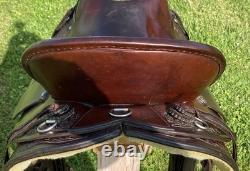 16 CIRCLE Y High QUALITY Working Ranch Trail SaddleHEAVYDUTYHigh Back A Fork