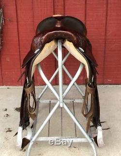 16 CIRCLE Y Park & Trail Western Show Horse Saddle w Silver