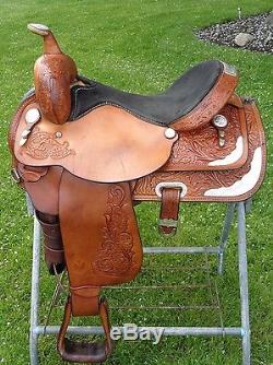 16 CIRCLE Y Silver Western Show Horse Saddle w Cinch