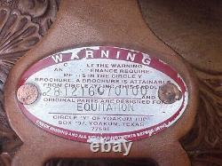 16 CIRCLE Y Western EQUITATION Show Saddle w Silver Semi Bar Exc Cond