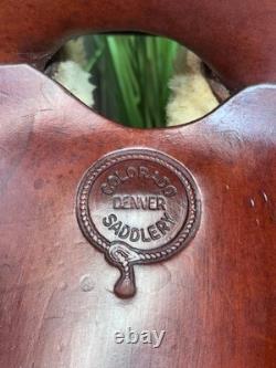 16 COLORADO SADDLERY Slick Seat Western Ranch Saddle BUTTER SOFT NICE