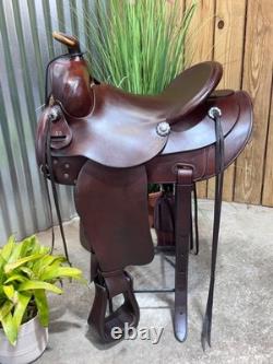 16 COLORADO SADDLERY Western Ranch Saddle J. Watt Conchos SUPER NICE