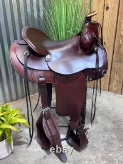 16 COLORADO SADDLERY Western Ranch Saddle J. Watt Conchos SUPER NICE