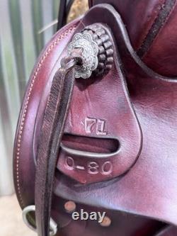 16 COLORADO SADDLERY Western Ranch Saddle J. Watt Conchos SUPER NICE