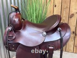 16 COLORADO SADDLERY Western Ranch Saddle J. Watt Conchos SUPER NICE