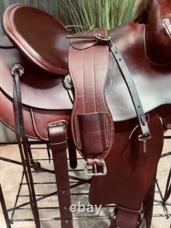 16 COLORADO SADDLERY Western Ranch Saddle J. Watt Conchos SUPER NICE