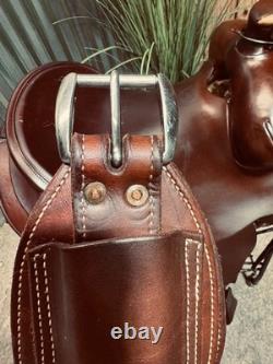 16 COLORADO SADDLERY Western Ranch Saddle J. Watt Conchos SUPER NICE