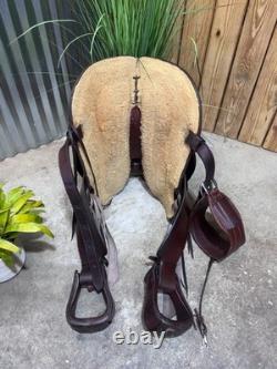 16 COLORADO SADDLERY Western Ranch Saddle J. Watt Conchos SUPER NICE