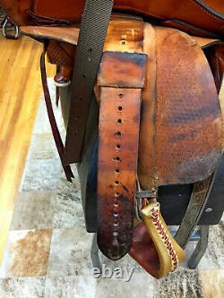 16 Circle Y A Fork Western Roping Saddle