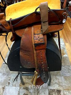 16 Circle Y A Fork Western Roping Saddle