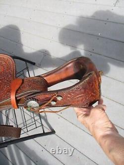 16'' Circle Y Equitation Western Saddle Sqh Bars Show Saddle 38lbs