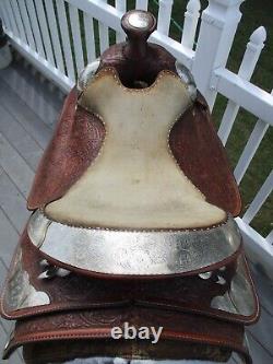 16'' Circle Y Equitation Western Saddle Sqh Bars Show Saddle 38lbs