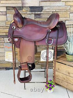 16 Circle Y Flex 2 Western Trail Saddle- Whoa! Clean