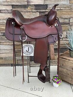 16 Circle Y Flex 2 Western Trail Saddle- Whoa! Clean