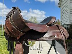 16 Circle Y Flex-Lite Western Trail Saddle Model 1551