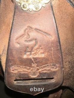 16 Circle Y High Horse, Barrel Saddle, Brown, Leather