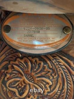 16 Circle Y High Horse Jewel Western Barrel Saddle Model 6224 (2017)