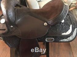16 Circle Y Park And Trail Western Saddle Matching Breast Collar And Headstall