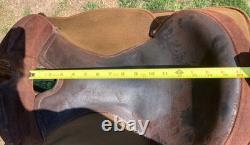 16 Circle Y Synthetic Cordura Lightweight Western Square Skirt Saddle- Brown