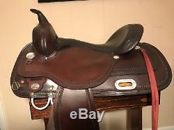 16'' Circle Y Topeka Western Trail Saddle With Matching Breastplate
